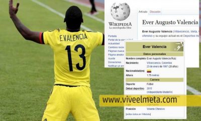 Ever Valencia el goleador de la Selecion Colombia, ya esta en Wikipedia