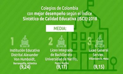 Colegio Liceo General Serviez, tercero a nivel nacional en calidad educativa