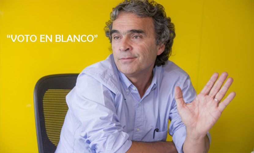 Fajardo decidió, y lo hizo por el “voto en blanco”
