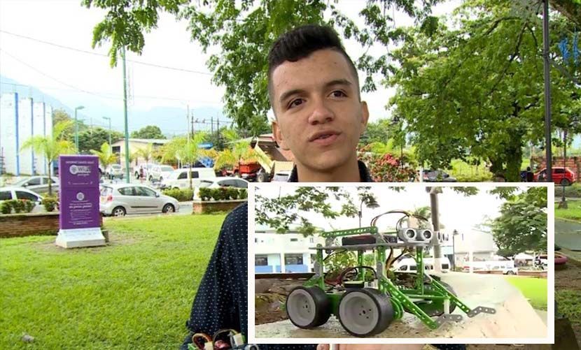 Con zona Wifi gratuita, joven diseña robots