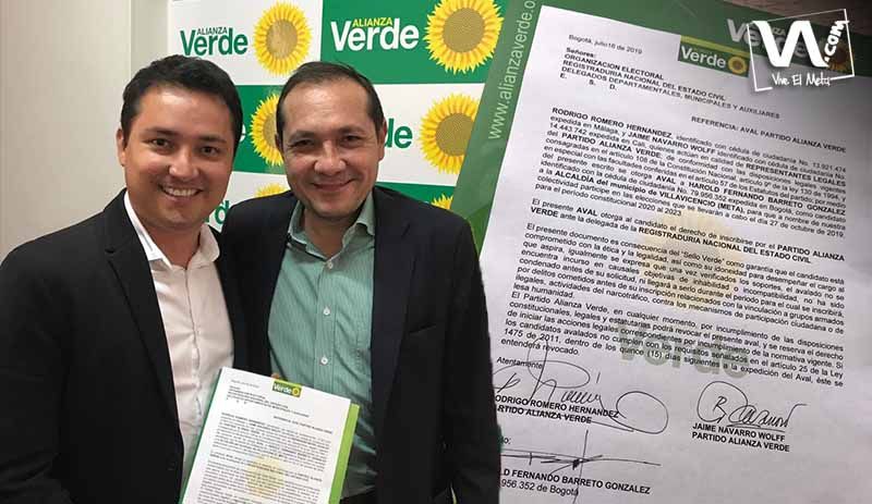 Con Harold Barreto, la Alianza Verde busca un cambio para Villavicencio