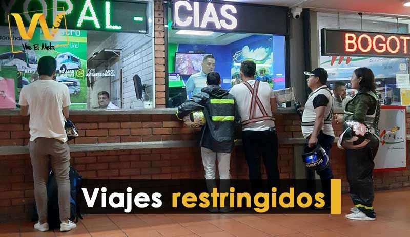 Reabren la Terminal de Villavicencio: ¿quiénes pueden viajar?