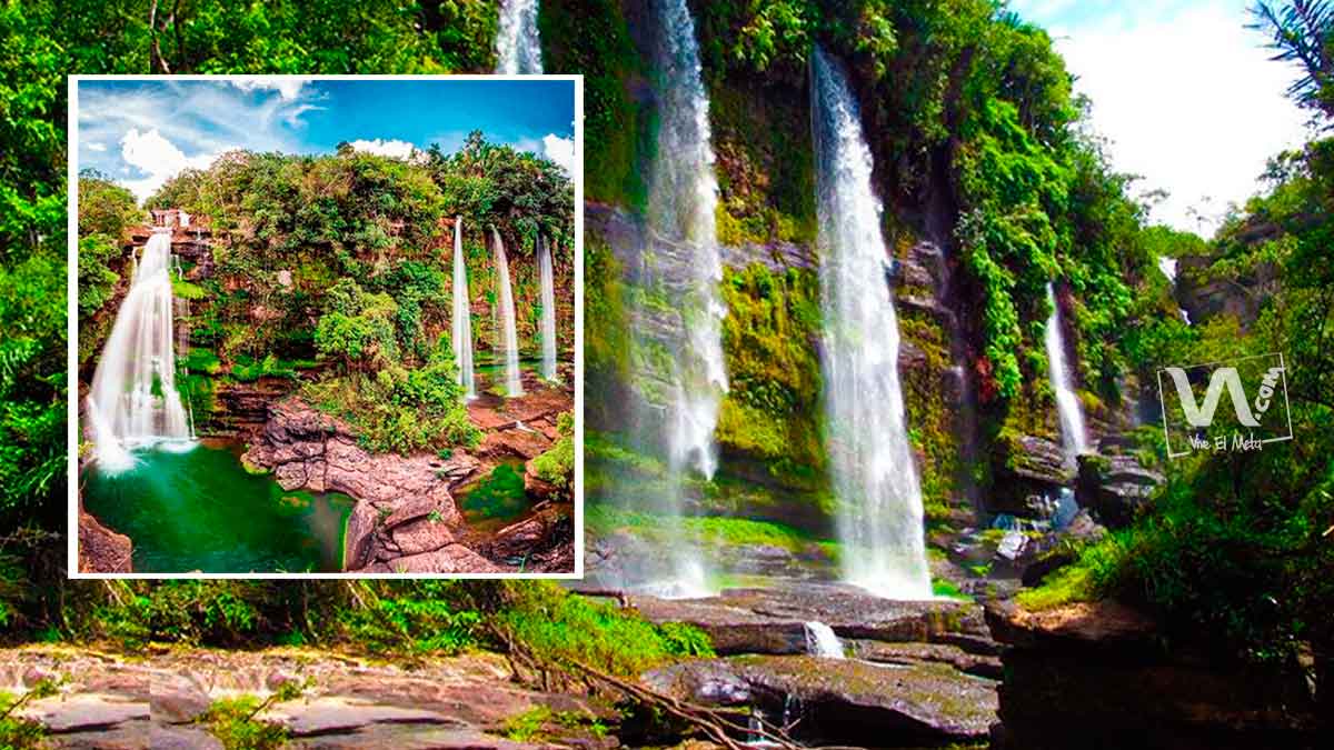 La imponente cascada de Caño Canoas