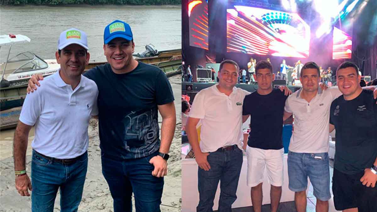 Foto 1 - De izquierda a derecha Juan Guillermo Zuluaga y Sebastián Danilo Céspedes | Foto 2 - Juan Sebastián Zuluaga y Sebastián Danilo Céspedes, representante de Najula S.A.S - Foto tomada de Instagram: @sebastiancespedess