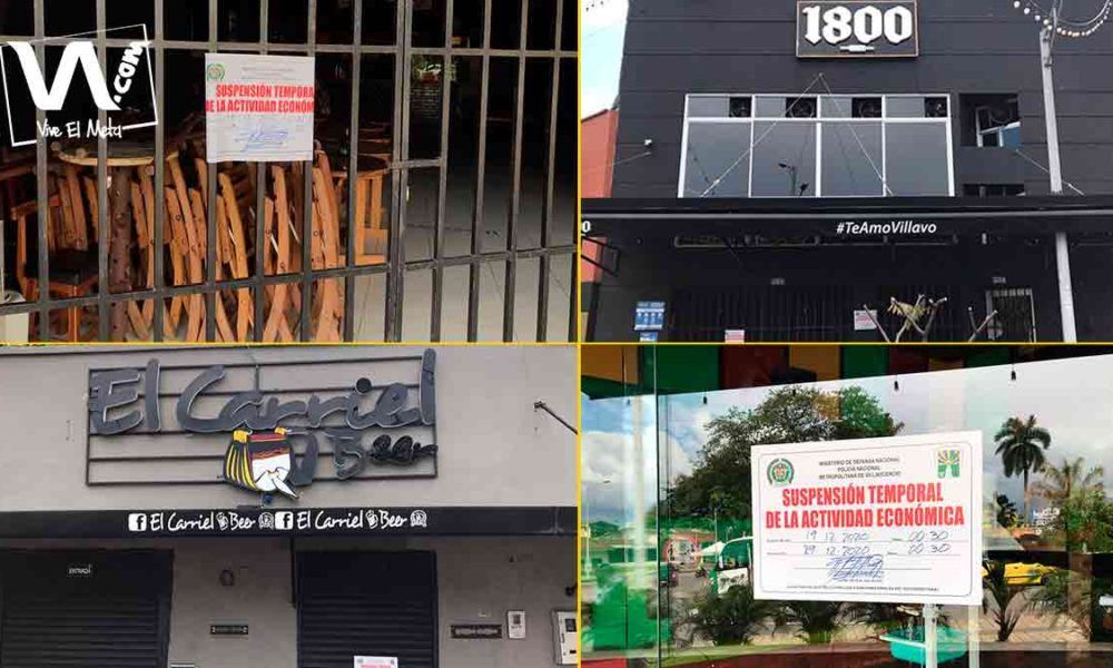 Autoridades suspendieron cuatro bares en la glorieta de La Grama