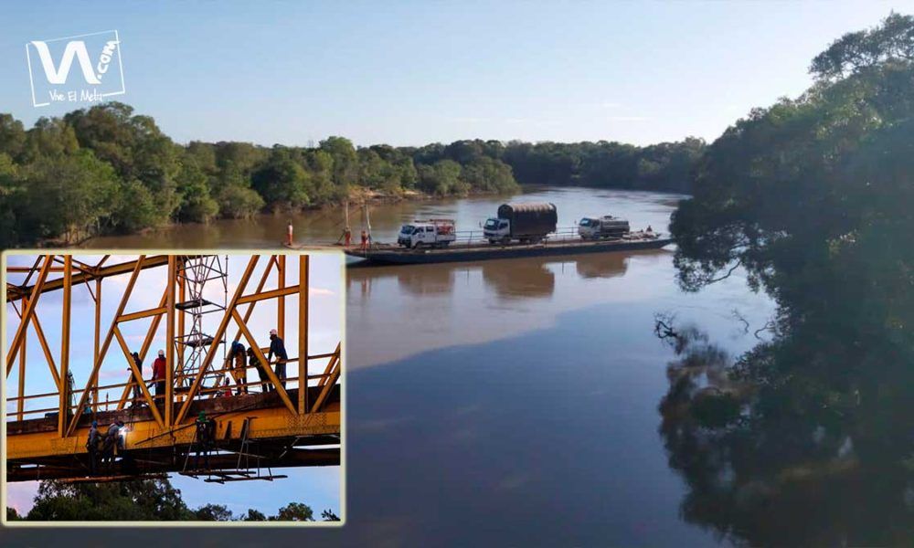 Con planchón tratan de abastecer a Puerto Gaitán