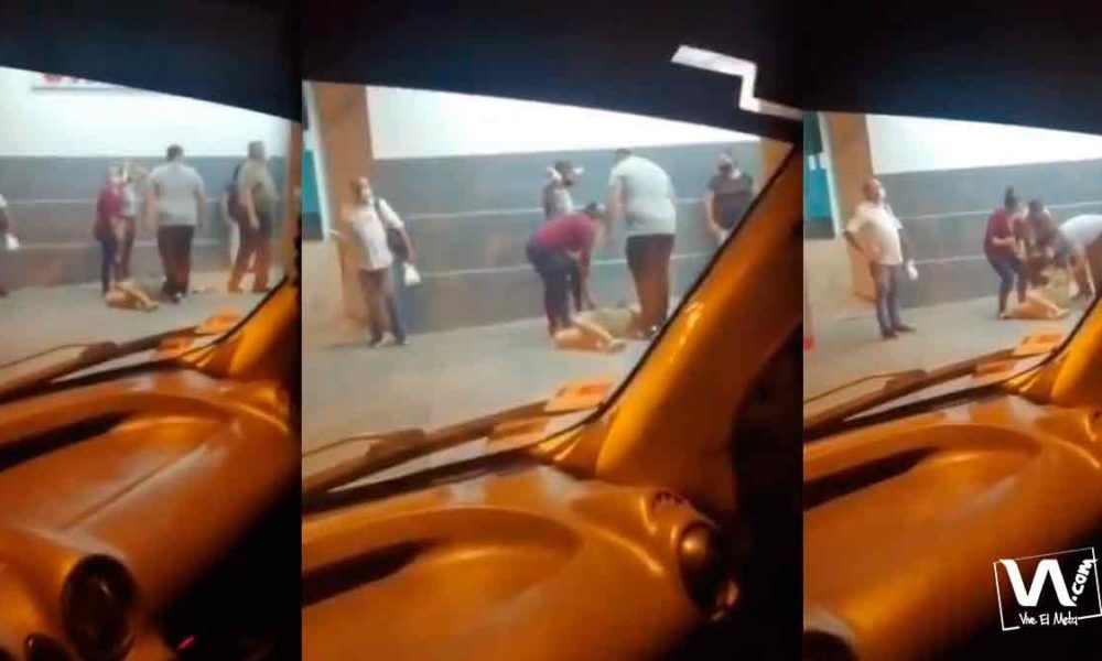 [Video] Denuncian desatención de la Clínica Meta a joven desmayado