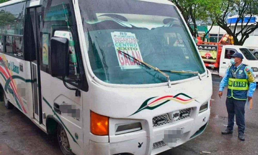Por incumplir medidas sanitarias, sancionan a 20 conductores de bus en Villavicencio