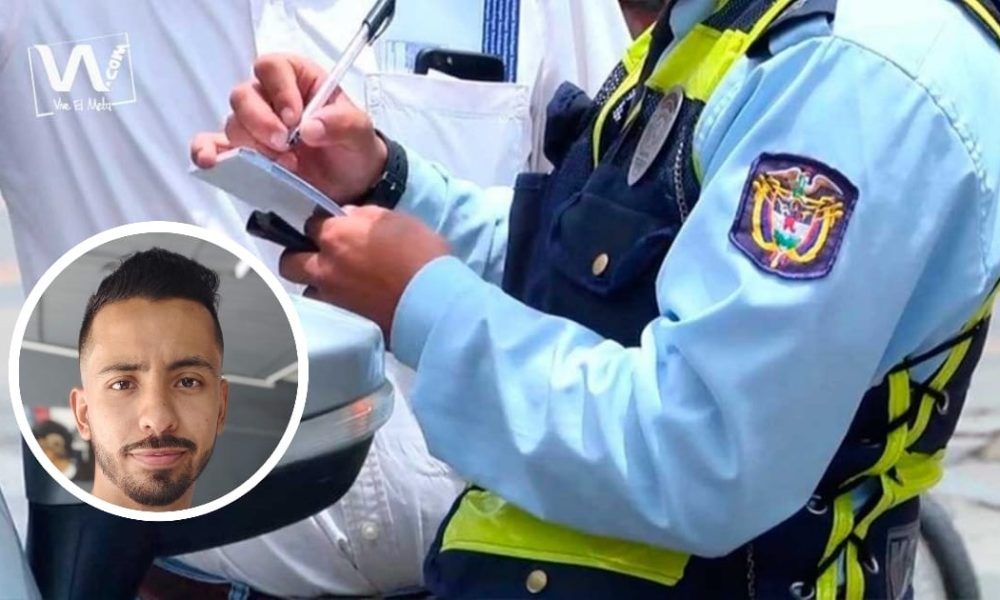 Las ‘maromas’ de un agente de tránsito para inmovilizar una moto en Villavicencio