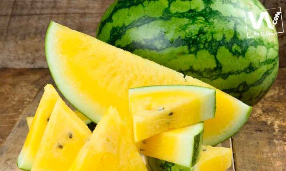 Al Meta llegó la exótica sandía amarilla