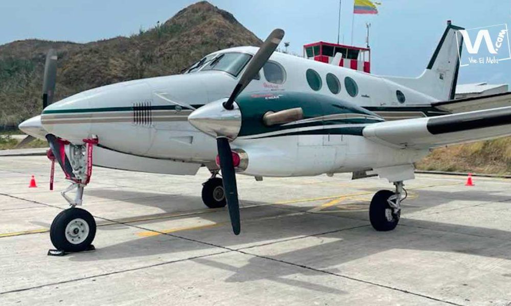 Avión incautado con carga de coca estuvo en Villavicencio