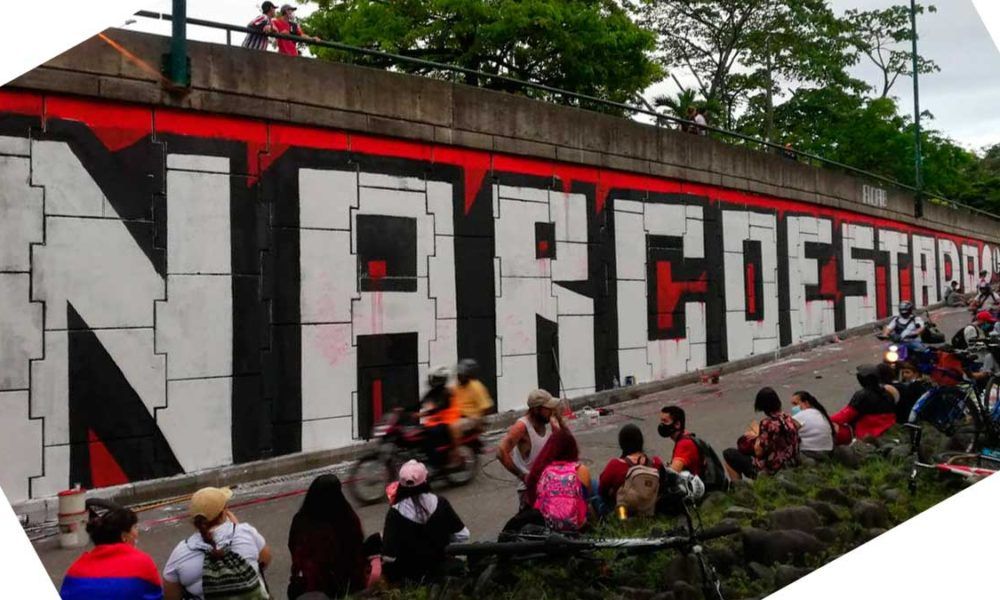 «Narcoestado», el mural que causa polémica en Villavicencio