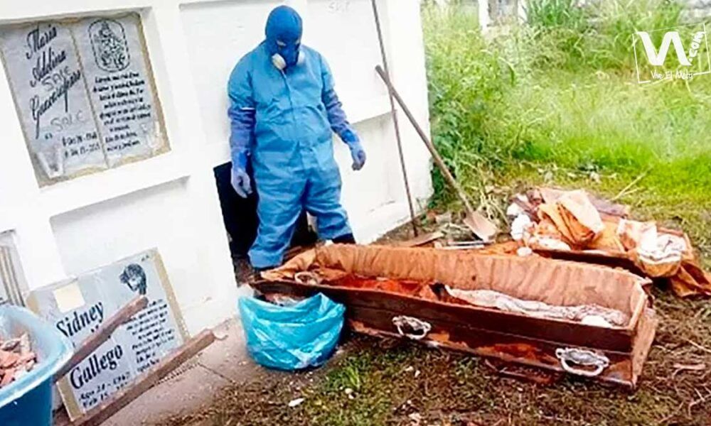 Desocupan bóvedas del Cementerio Central ante incremento de muertes por covid-19