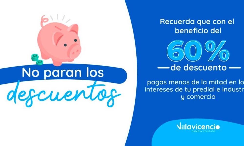 No paran los descuentos en intereses de predial e industria y comercio