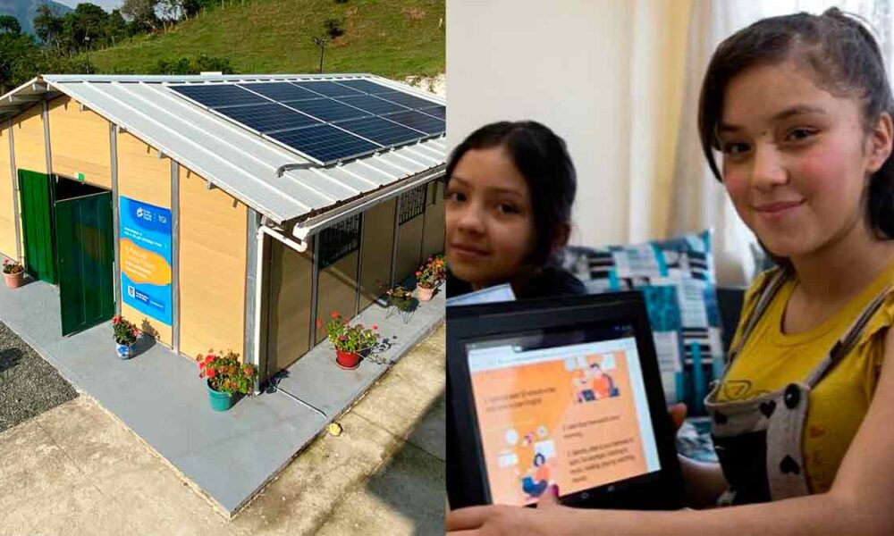 En Buenavista instalan la primera aula interactiva solar del Meta