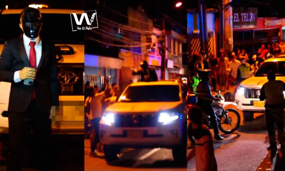 Con disfraz de ‘El juego del calamar’, sujeto regaló dinero en Villavicencio