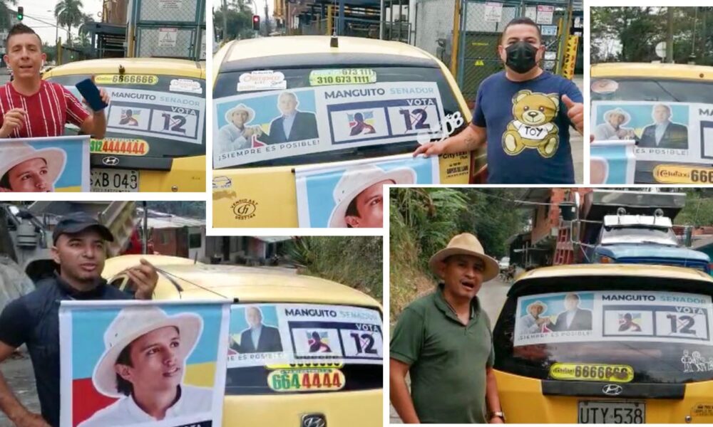Taxistas de Villavicencio se unen a la campaña de ‘Manguito’ al Senado