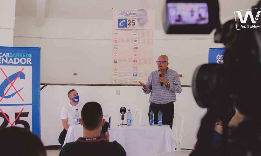 Óscar Barreto, único candidato al Senado por el Partido Conservador en el Meta
