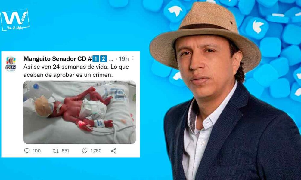 Los trinos virales del senador ‘Manguito’ sobre despenalización del aborto