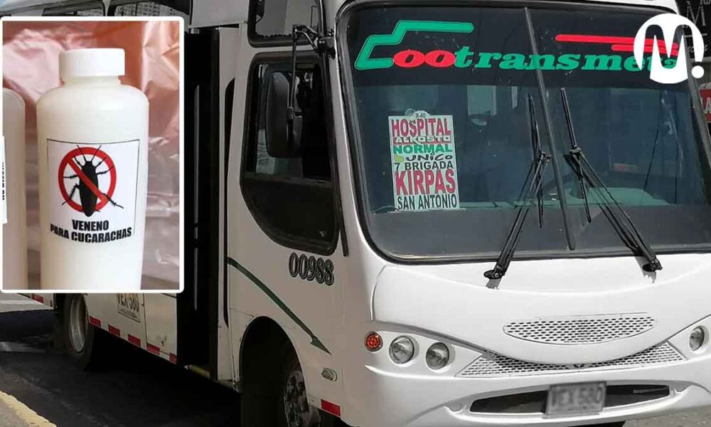 Con veneno para cucarachas atacaron a mujeres en bus de Villavicencio