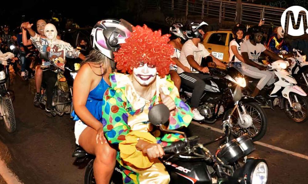 Halloween en Villavicencio: roban moto en plena caravana