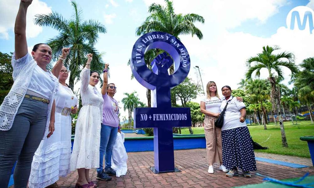 Instalan monumento contra el feminicidio en Villavicencio