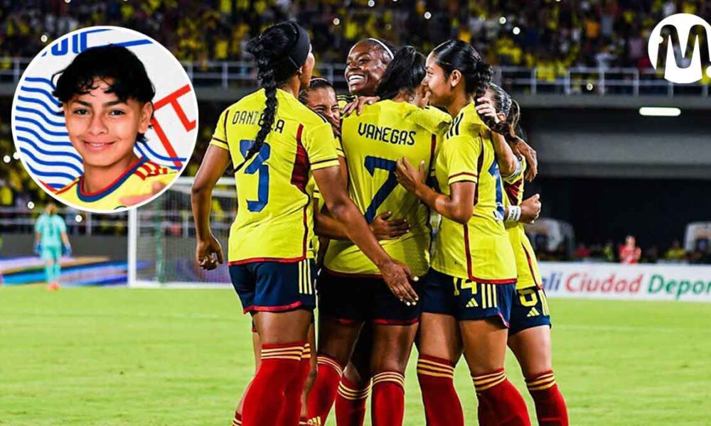 Una llanera juega con Colombia en la Copa Mundial Sub-17 de la India