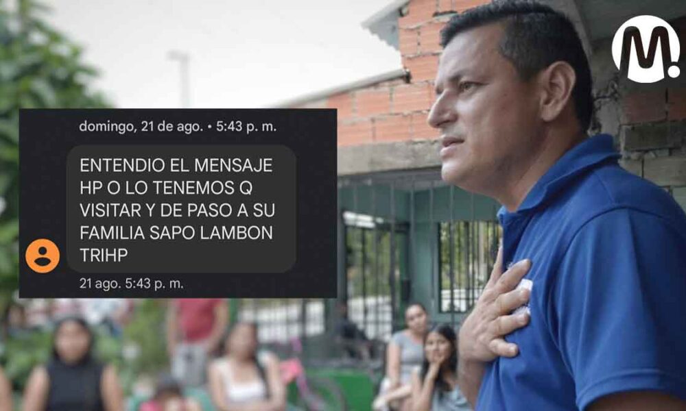 Amenazan de muerte a Darwin Castellanos, exconcejal de Villavicencio