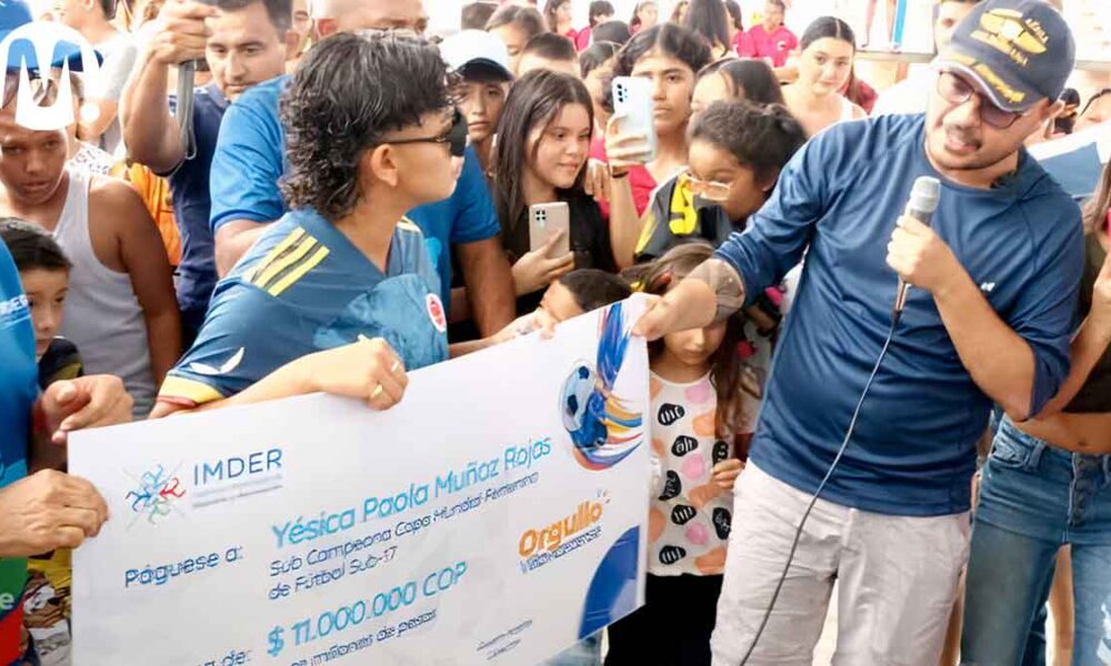 La futbolista Yésica Muñoz recibió incentivo de 11 millones en Villavicencio