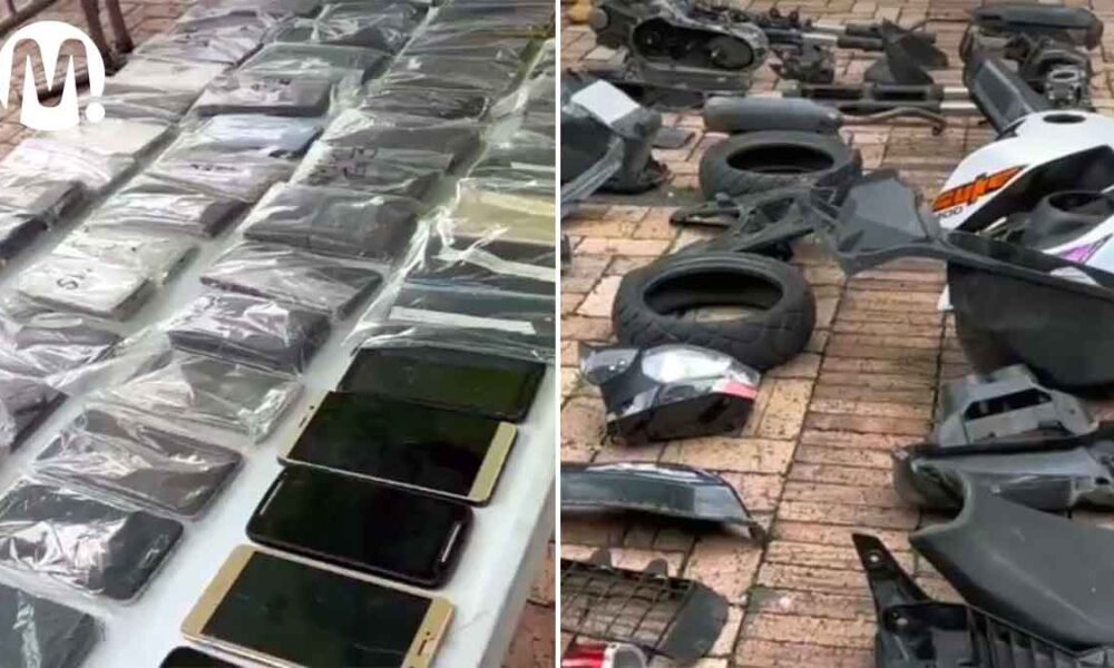 Recuperan más de 800 celulares y motos ‘deshuesadas’ en Villavicencio