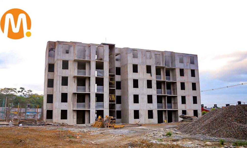En pie la primera torre de proyecto de vivienda del Gobierno Harman