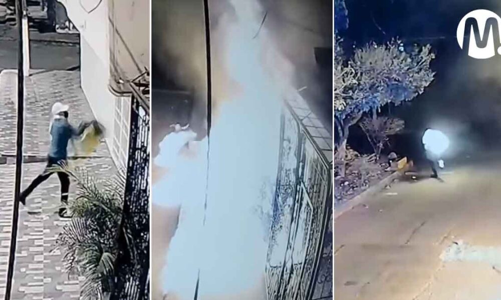 [VIDEO] Quemado terminó vándalo que incendió una clínica en Villavicencio