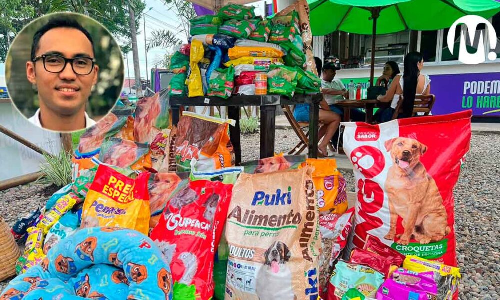 Donatón de Juan Camilo Chávez recogió 450 kilos de alimento para animales