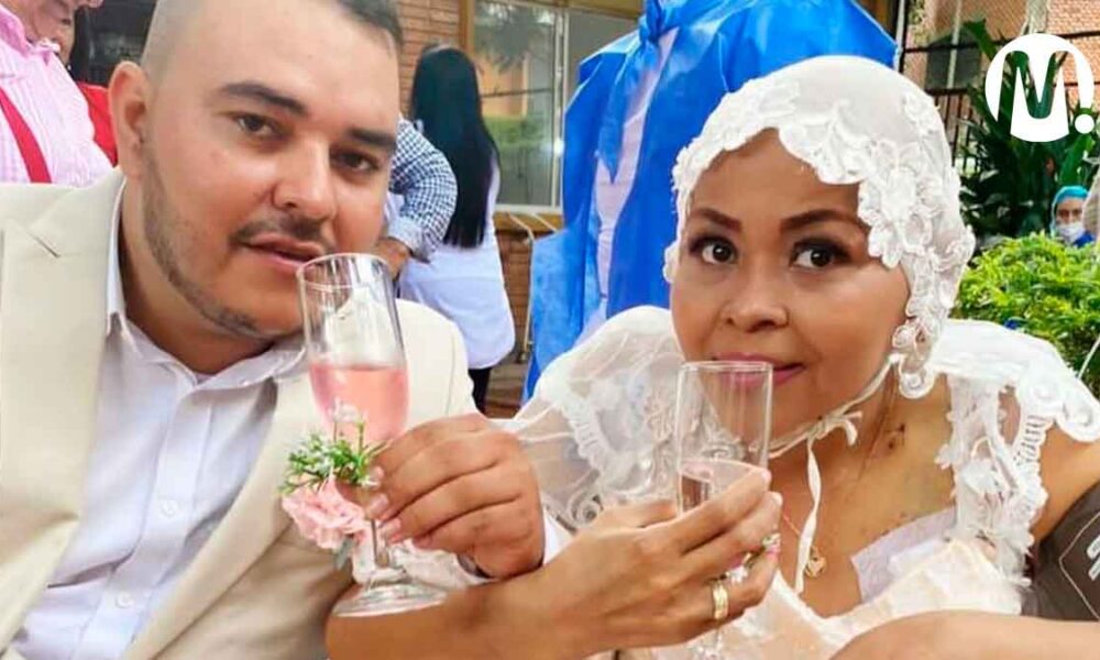 ¡Encantador! Paciente con cáncer se casó en el Hospital de Villavicencio