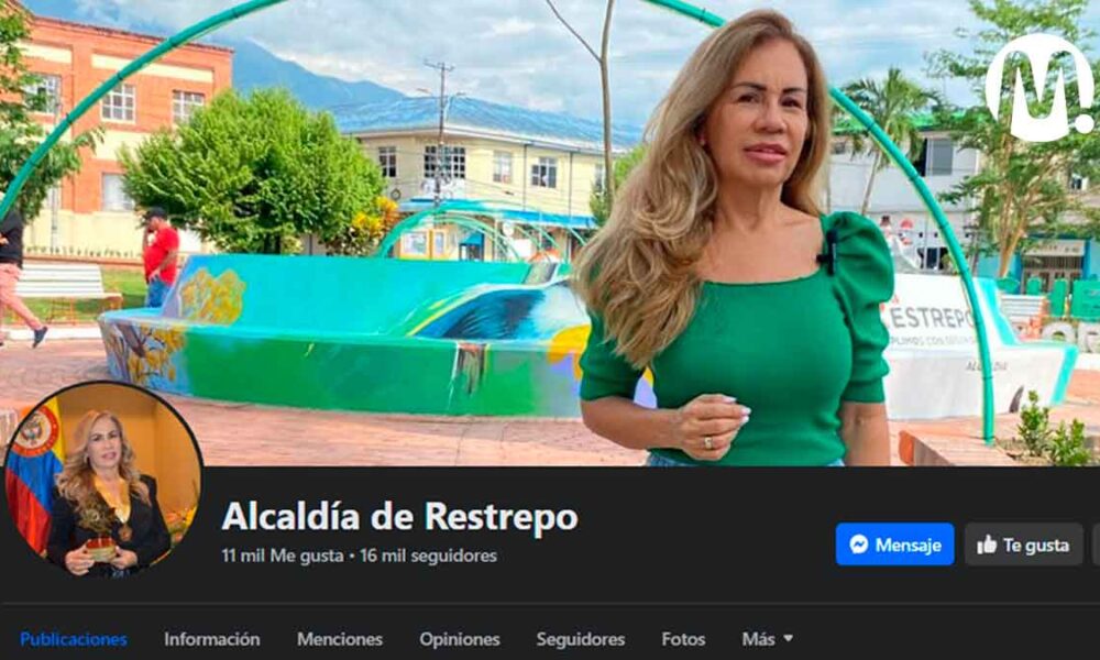 ¿Exalcaldesa de Restrepo se apropió de las redes sociales de la entidad?