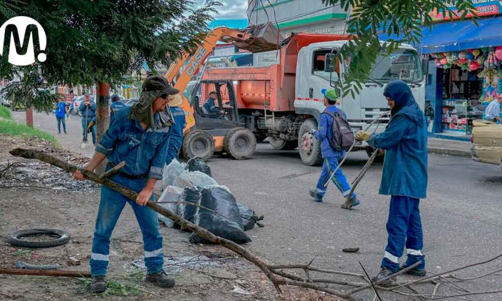 Con limpieza y poda del lote de la antigua plaza, le cambian la cara al San Isidro