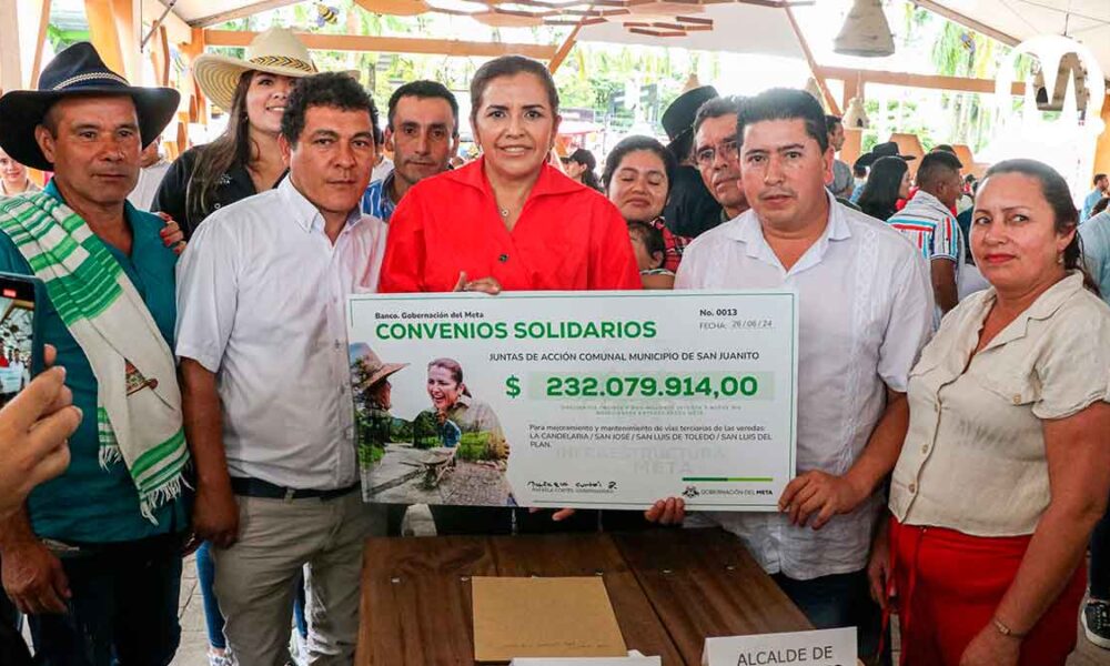 Gobernadora del Meta suscribió convenios con juntas de acción comunal por $5.538 millones