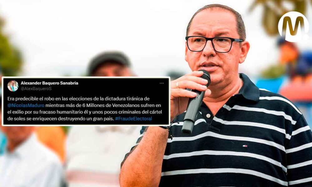 “Era predecible el robo”: Alexander Baquero sobre reelección de Maduro
