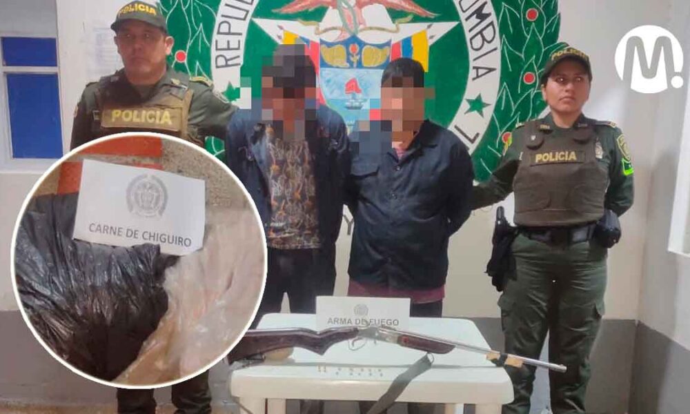 Cazadores de chigüiros capturados en el Meta pagarían hasta 54 meses en prisión