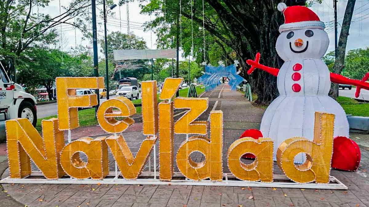 Casi 2 millones de bombillas componen el alumbrado navideño de Villavicencio