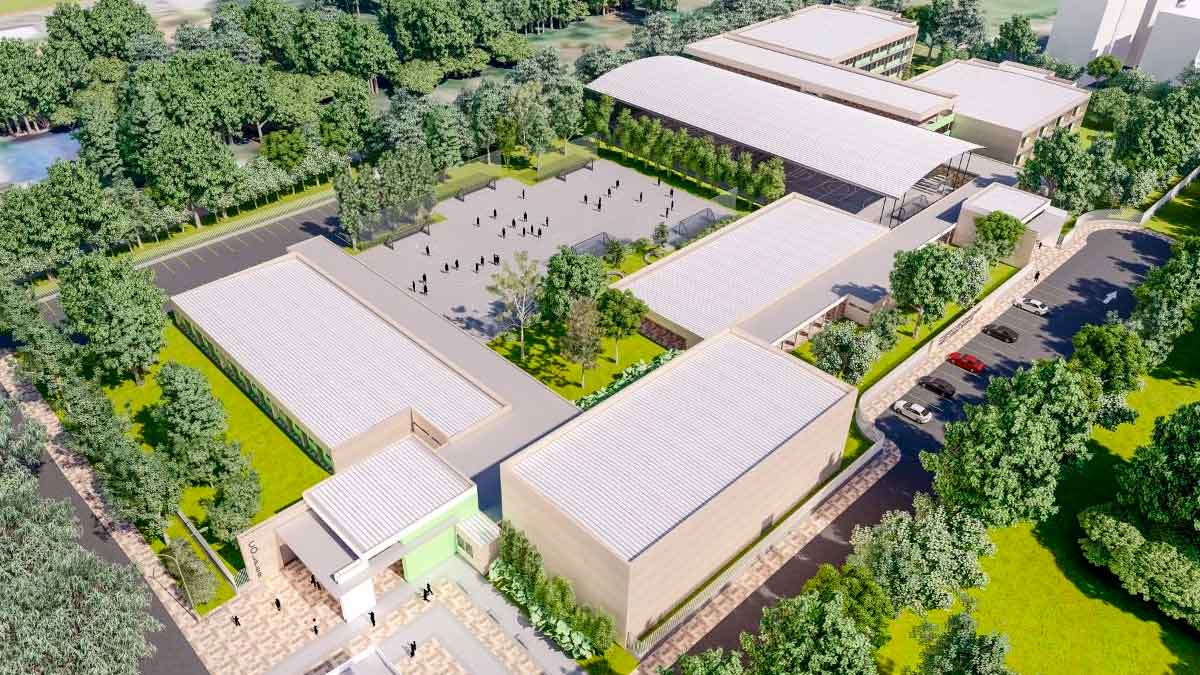 Así será el nuevo megacolegio que construye la AIM en Acacías