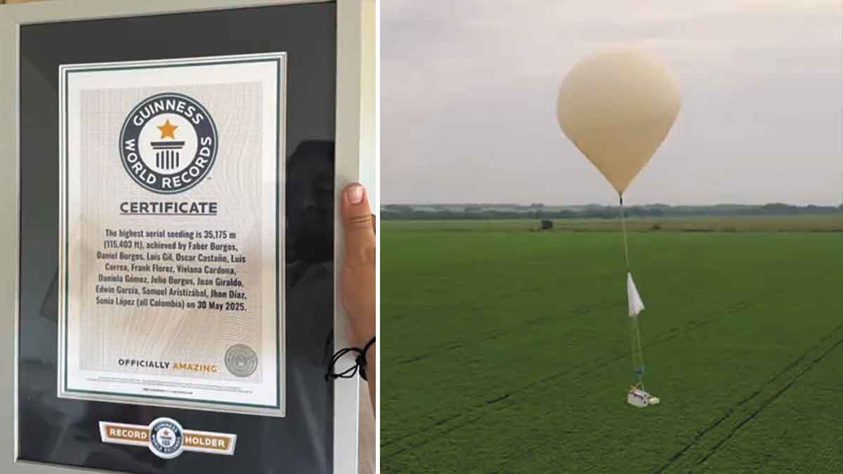 Puerto López entra al libro Guinness con la siembra aérea más alta de la historia