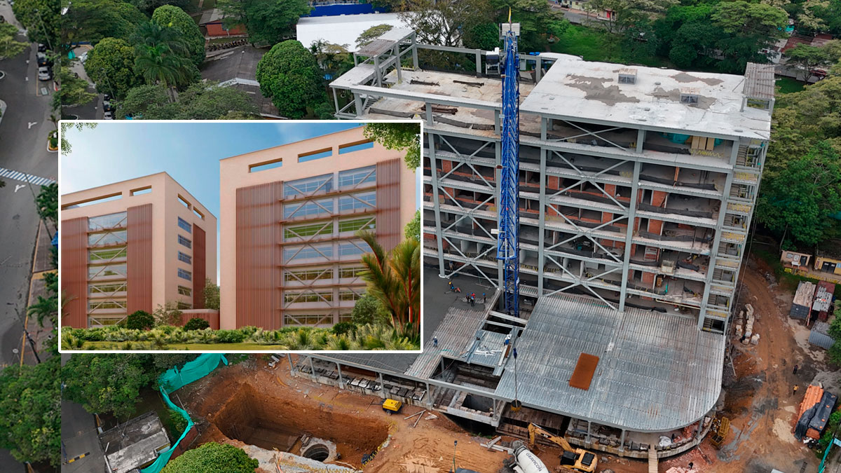 Nueva torre del Hospital de Villavicencio avanza 58,3 % y proyectan otra para hospitalización