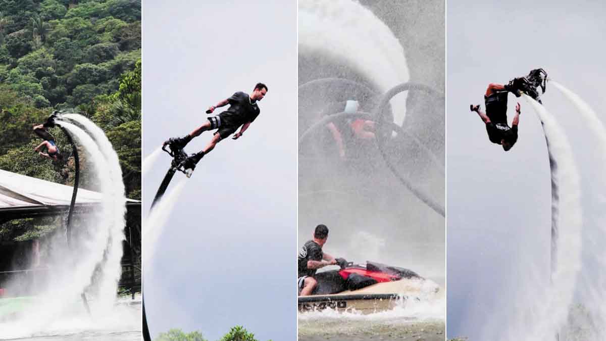 Show de fly board abrirá funciones en el corredor de mitos y leyendas de Expomalocas 2026