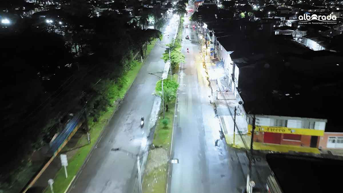 Culminó primera fase de modernización del alumbrado público en la avenida Catama, en Villavicencio