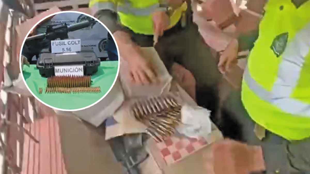 Incautan fusiles, explosivos y más de 1.500 detonadores en la vía Bogotá–Villavicencio