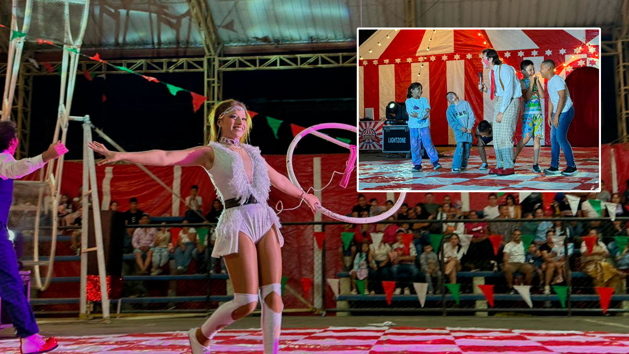 Entre risas y acrobacias: cerca de 500 personas celebraron el cierre de talleres de circo en el Meta