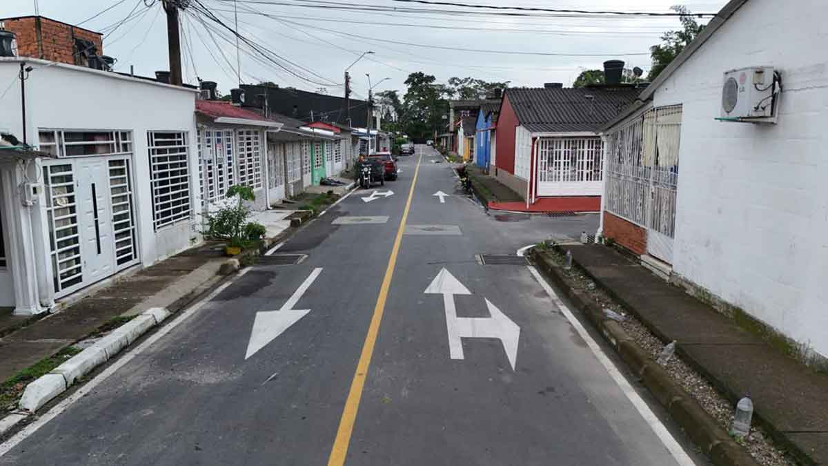 Barrio Villa María, en Guamal, le dice adiós al polvero tras la pavimentación de sus vías