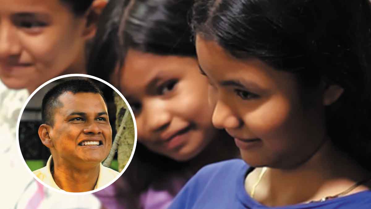La vida les sonríe a tres niñas de Puerto Gaitán: alcalde César Pérez las apadrinó para estudiar