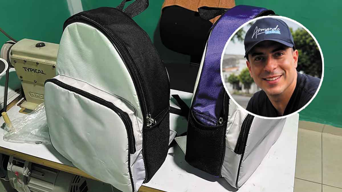 Concejal Armando Baquero se une a iniciativa que transforma material de campañas políticas en morrales para niños
